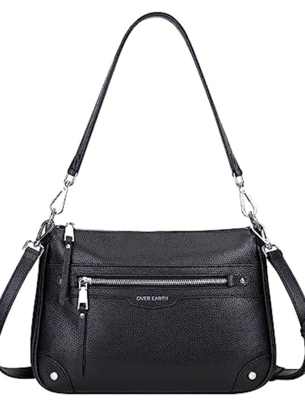 Genuine Leather Crossbody Bag Multi Pocket Shoulder Purse